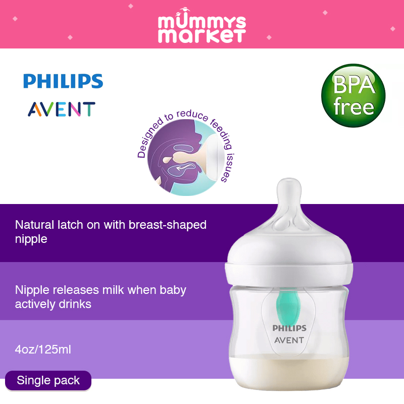 Philips Avent Natural Response with Airfree Vent 125ml Bottle (Single Pack) (SCY670/01)
